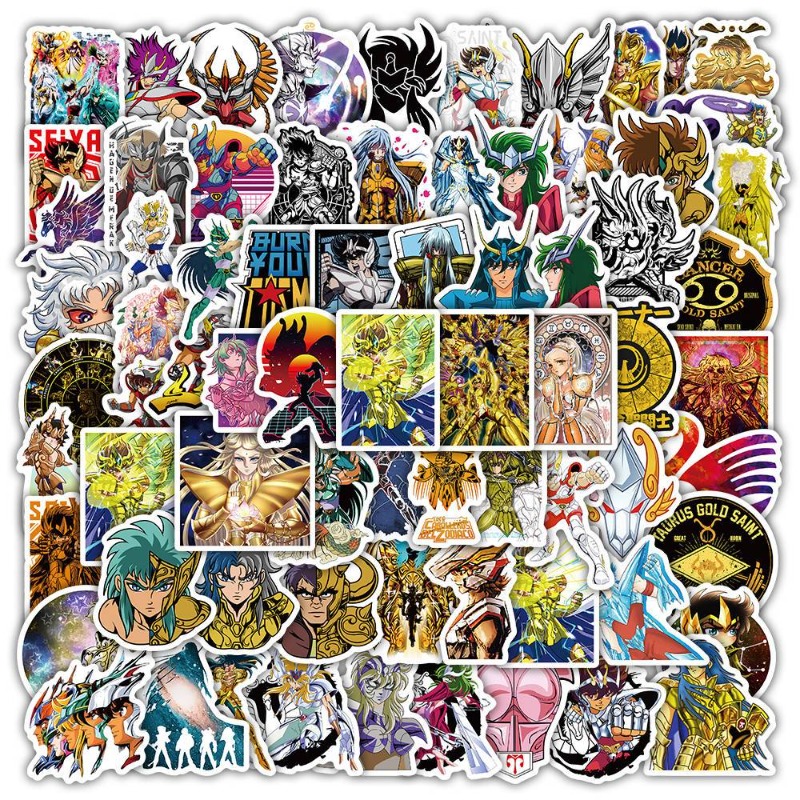 Laptop Accessories - 101 szt. Naklejki Anime Saint Seiya,
