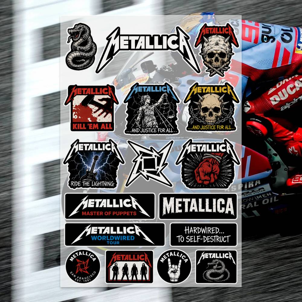 Laptop Accessories Ideas - Naklejki M-Metallica Naklejki Motocyklowe Naklejki na
