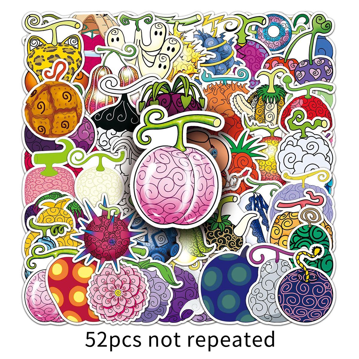 Laptop Accessories Box - 52 sztuki naklejek z motywem anime
