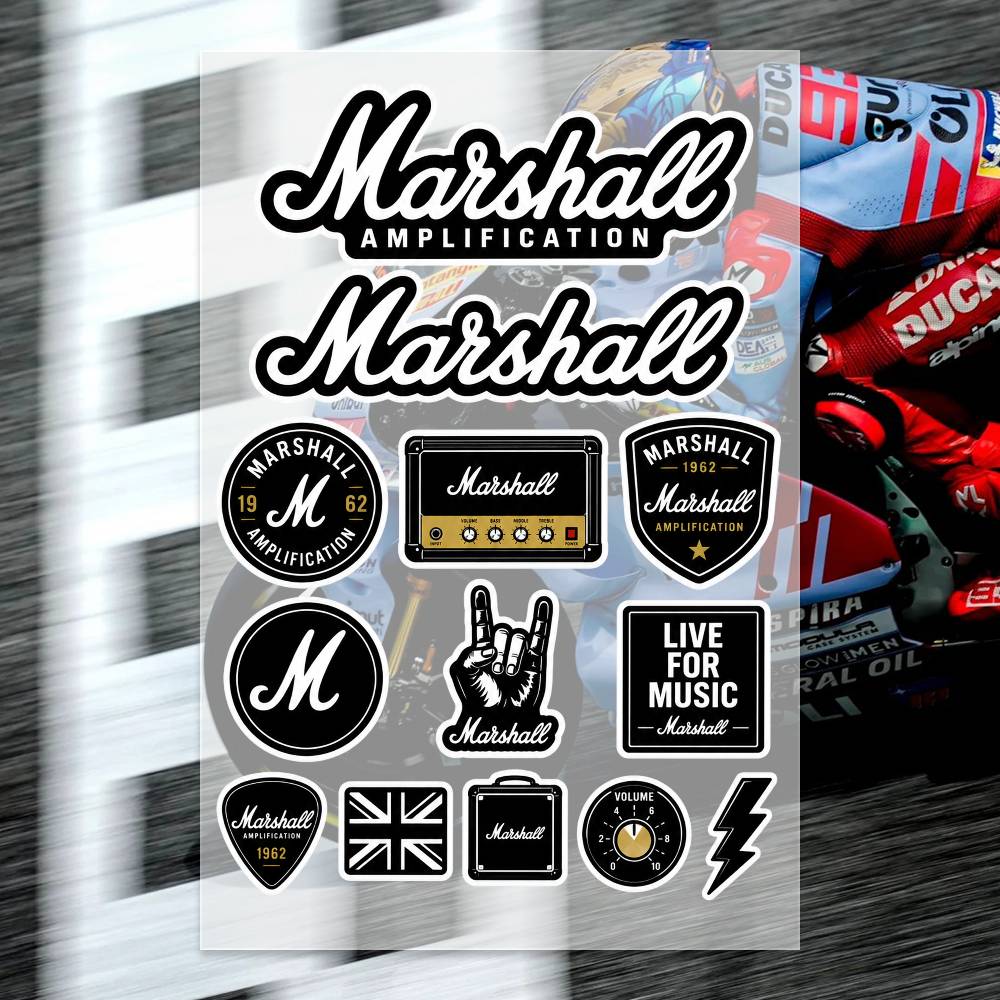 Laptop Accessories Ideas - Naklejki Marshall Moto Naklejka na Karoserię