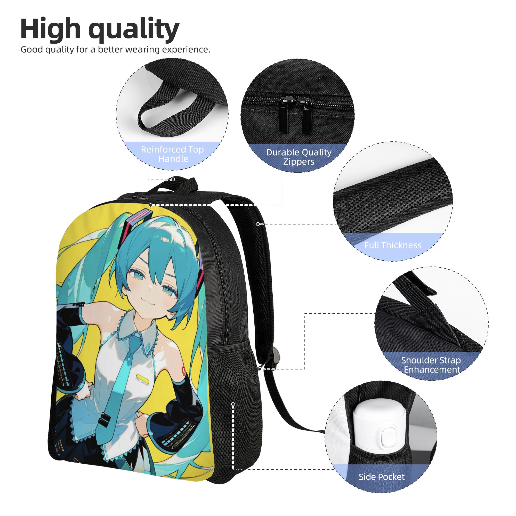Plecak Hatsune Miku Klasyczny  – Laptop Accessories For Girls recenzja i cena