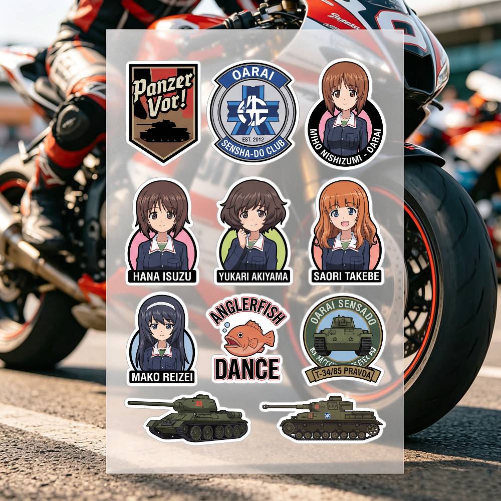 Naklejki motocyklowe Anime Gir – Laptop Accessories For Girls recenzja i cena