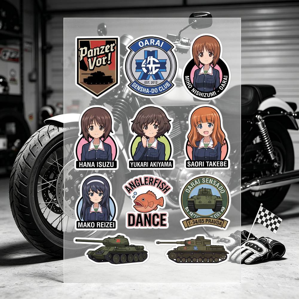 Naklejki motocyklowe Anime Gir – Laptop Accessories For Girls recenzja i cena