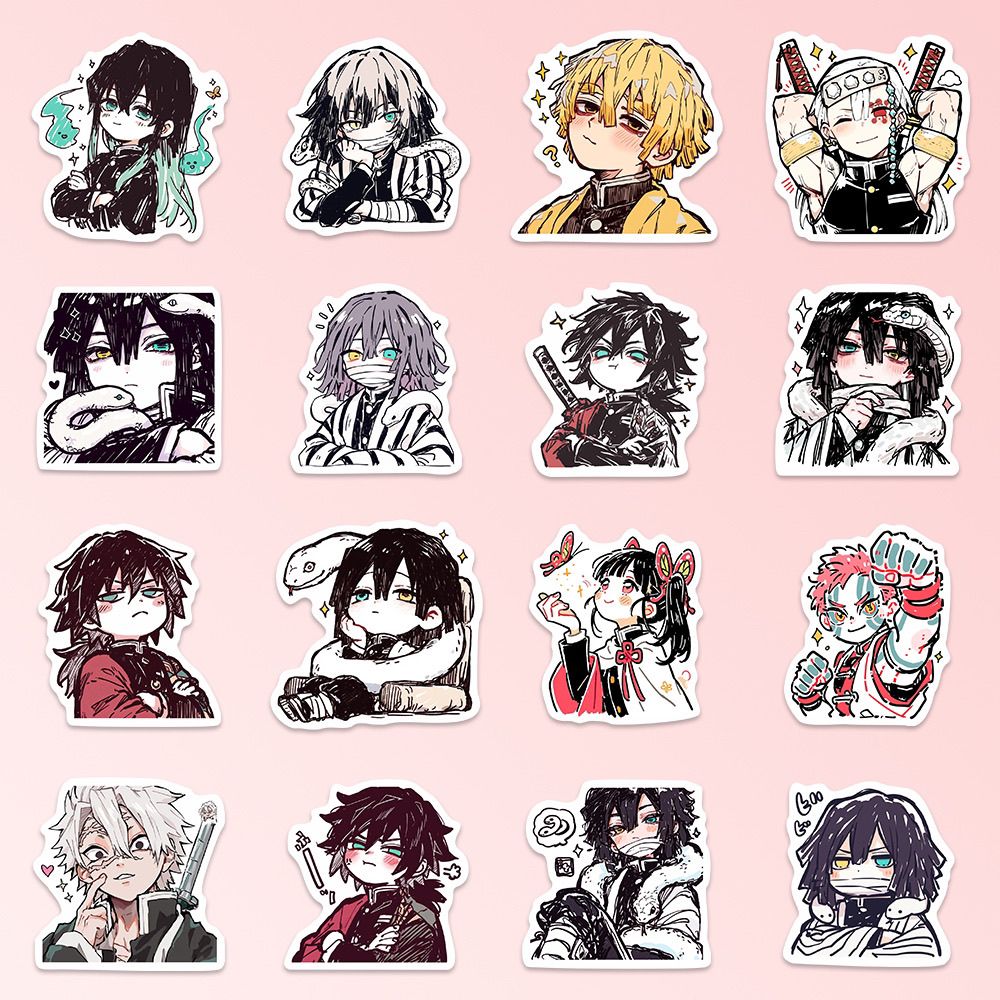 55 szt. Naklejek Demon Slayer  – Laptop Accessories recenzja i cena