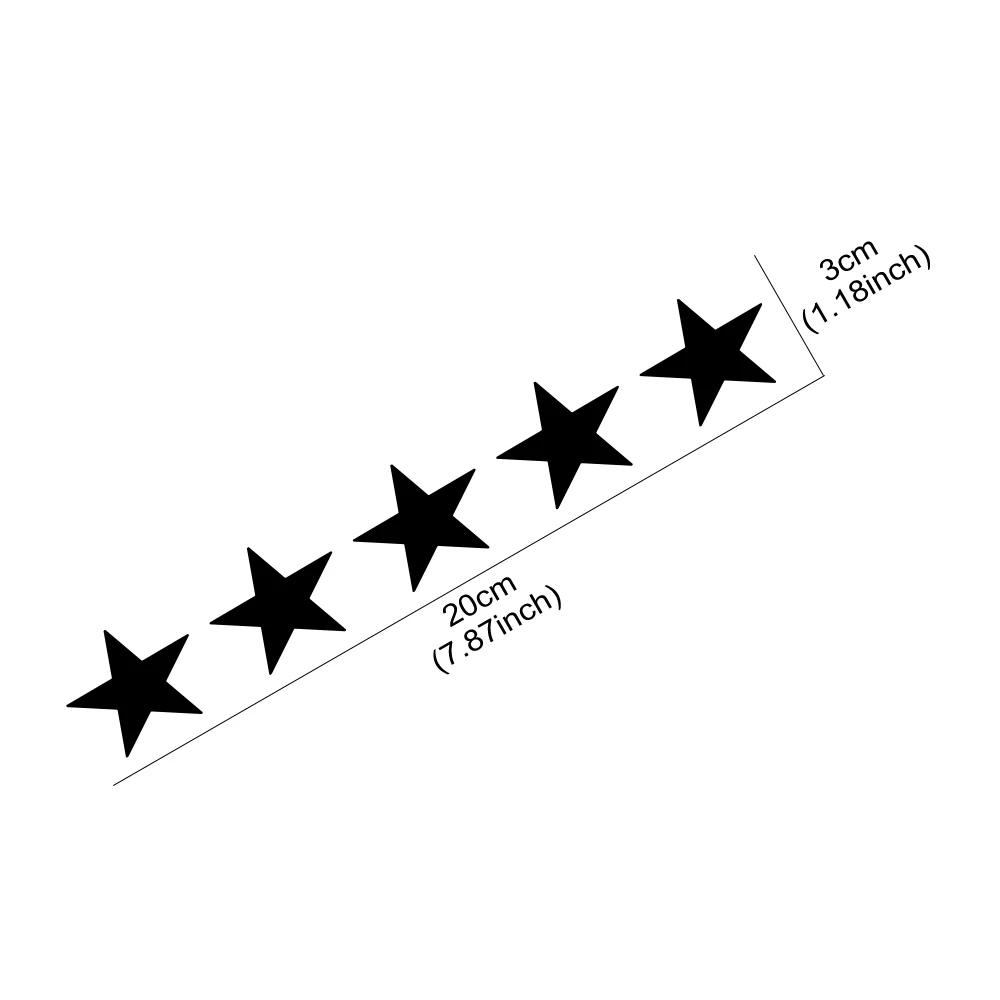 20x3cm 5 Star Wanted Naklejki  – Laptop Accessories Ideas recenzja i cena