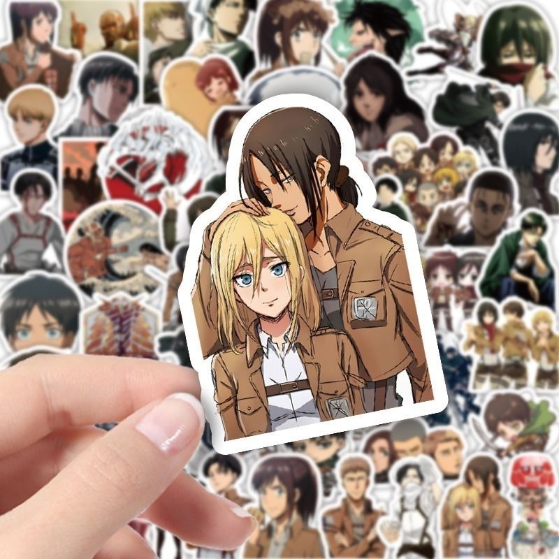 60 szt. Naklejek Anime Atak Ty – Laptop Accessories recenzja i cena