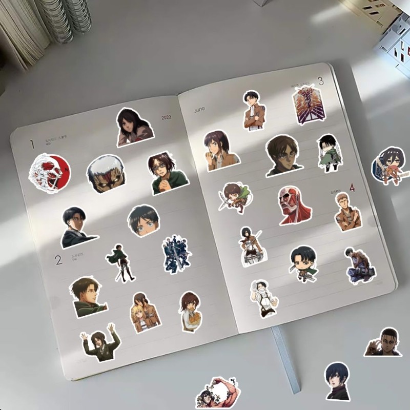 60 szt. Naklejek Anime Atak Ty – Laptop Accessories recenzja i cena