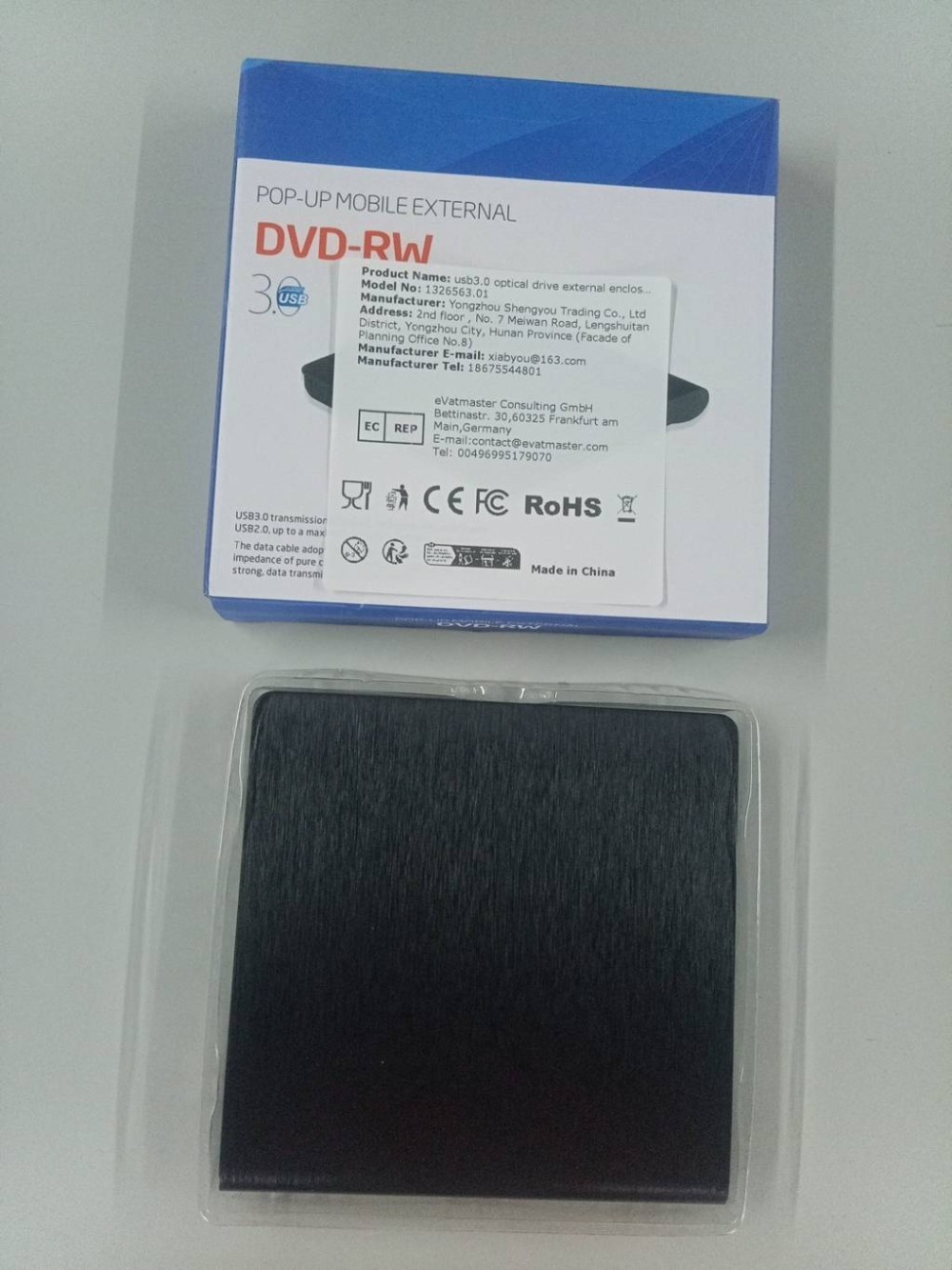 Zewnętrzna obudowa DVD USB 3.0 – Laptop Accessories Box recenzja i cena