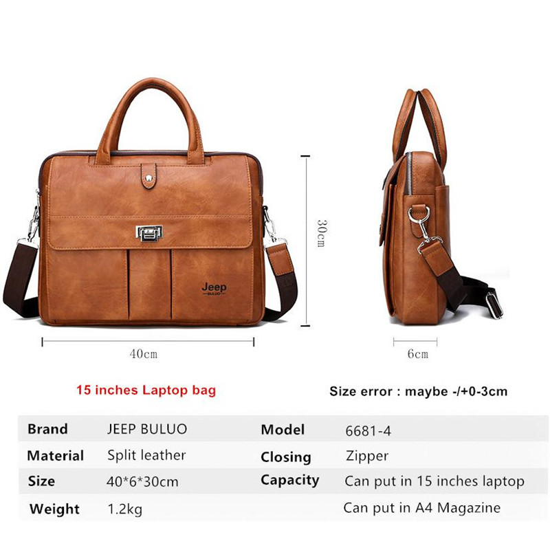 Torba męska Jeep Buluo ze skór – Laptop Accessories Box recenzja i cena
