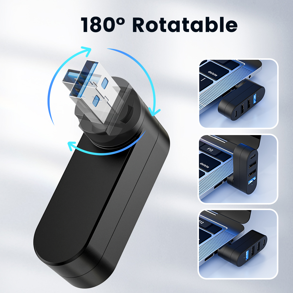 Hub USB 3.0 Mini Splitter Box  – Laptop Accessories Box recenzja i cena